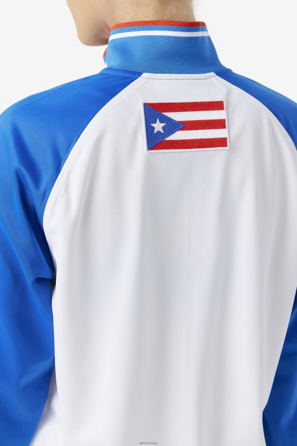 biela/modrá/ohnivá červená FILA fila biela/modrá/ohnivá červená bunda porto rico 68Z20910
