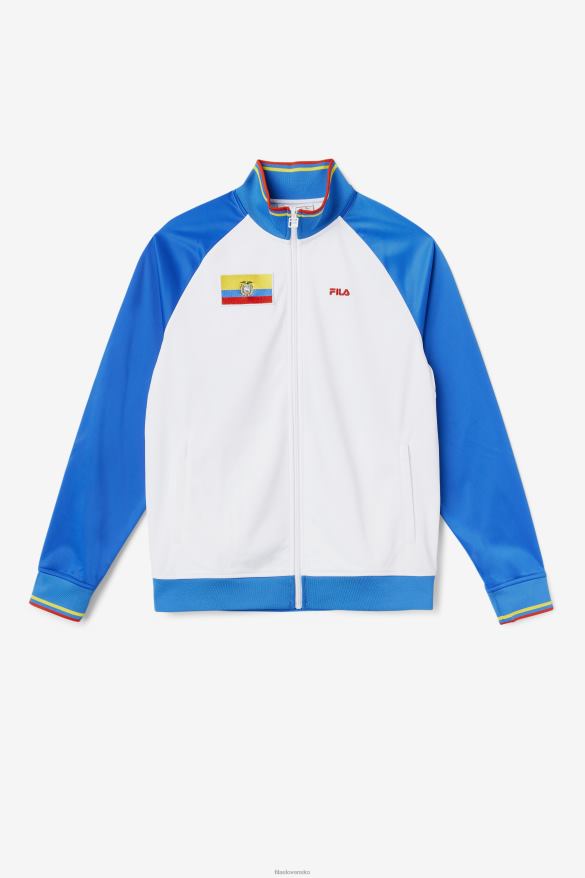 biela/modrá/ohnivá červená/žltá FILA ekvádorská tepláková bunda fila biela/modrá/ohnivá červená/žltá 68Z20920