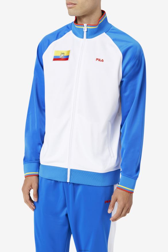 biela/modrá/ohnivá červená/žltá FILA ekvádorská tepláková bunda fila biela/modrá/ohnivá červená/žltá 68Z20920