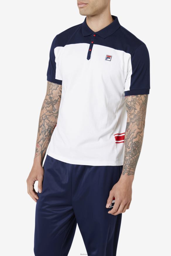 biela/námornícka/červená FILA mivvi polo fila biela/námornícka/červená 68Z20416