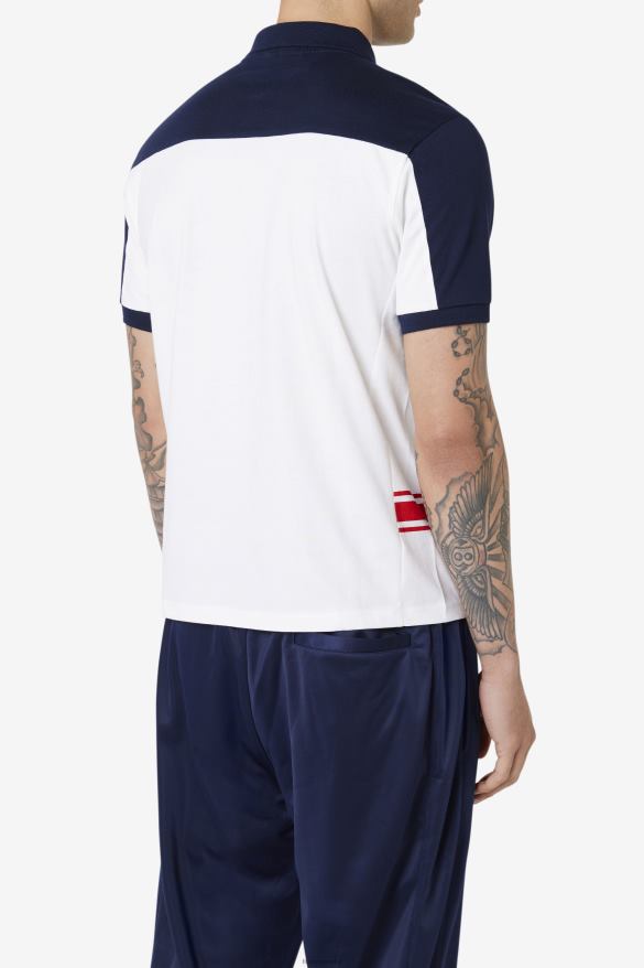 biela/námornícka/červená FILA mivvi polo fila biela/námornícka/červená 68Z20416