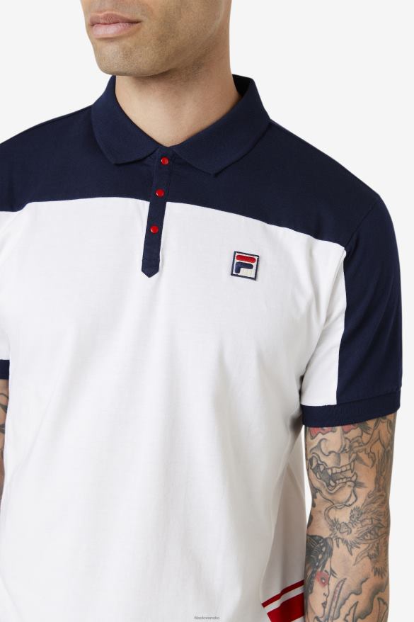 biela/námornícka/červená FILA mivvi polo fila biela/námornícka/červená 68Z20416