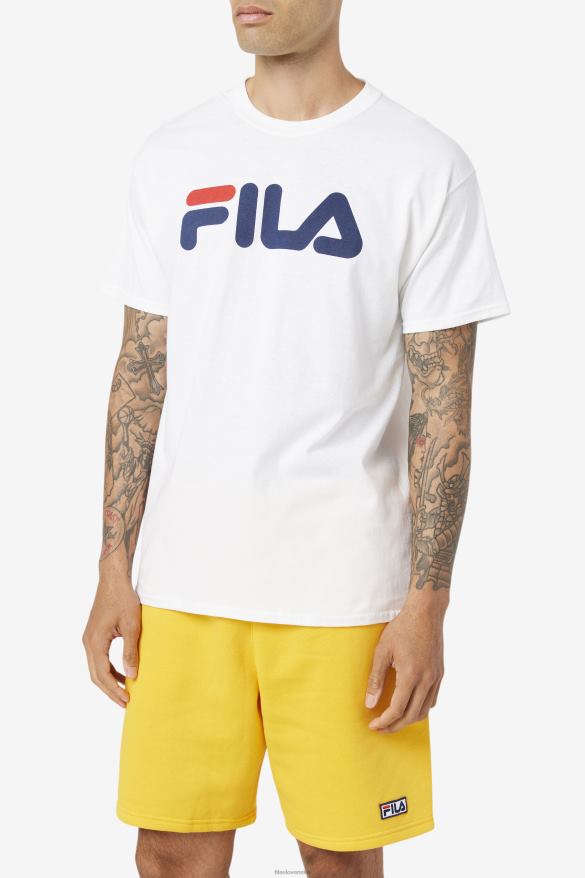 biela/námornícka/červená FILA pánske tričko s logom biela/námornícka/červená fila 68Z20269