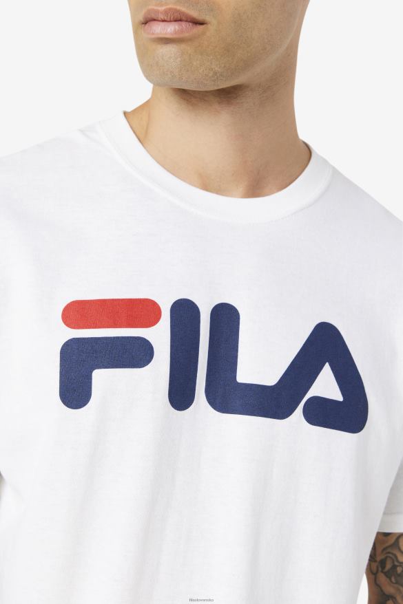 biela/námornícka/červená FILA pánske tričko s logom biela/námornícka/červená fila 68Z20269
