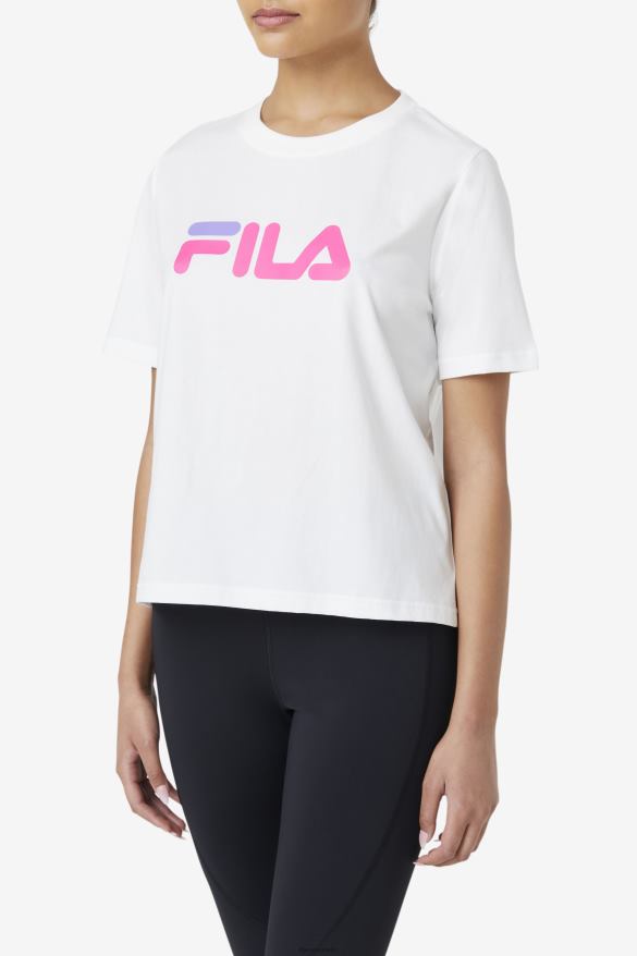 biela/ružová žiara/fialová hebe FILA miss eagle tee biela/ružová žiara/fialová hebe fila 68Z201409