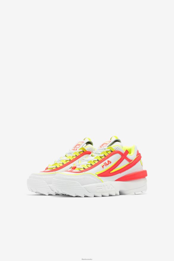 biely/ohnivý koral/žltý FILA fila biely/ohnivý koral/žltý malý detský disruptor 2 zk 68Z202188