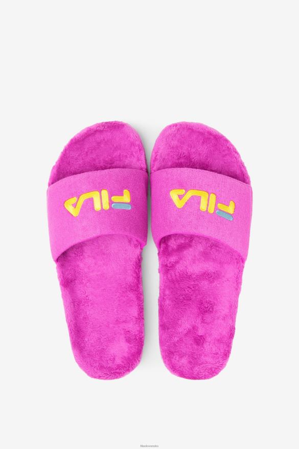 fialová/žltá/petit four FILA froté drifter slide fila fialová/žltá/petit four 68Z20206