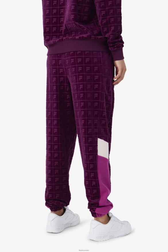 hroznové víno/červená/potpourri FILA helen velur jogger hroznové víno/červená/potpourri fila 68Z201559