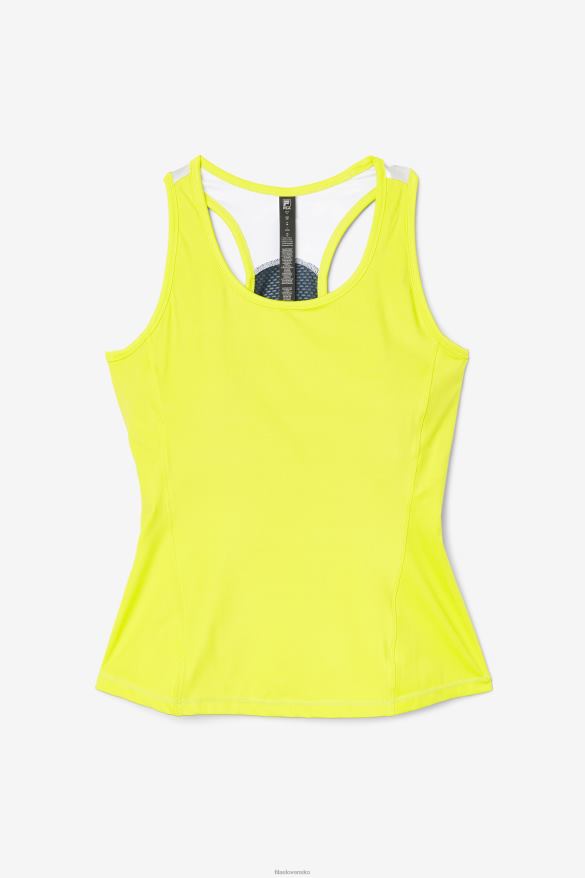 síra/biela/azalka/navy FILA síra/biela/azalka/námorná fila uplift colorblock racerback tank 68Z201869