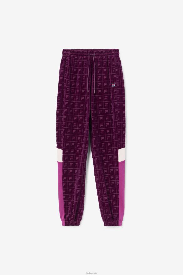 hroznové víno/červená/potpourri FILA helen velur jogger hroznové víno/červená/potpourri fila 68Z201559