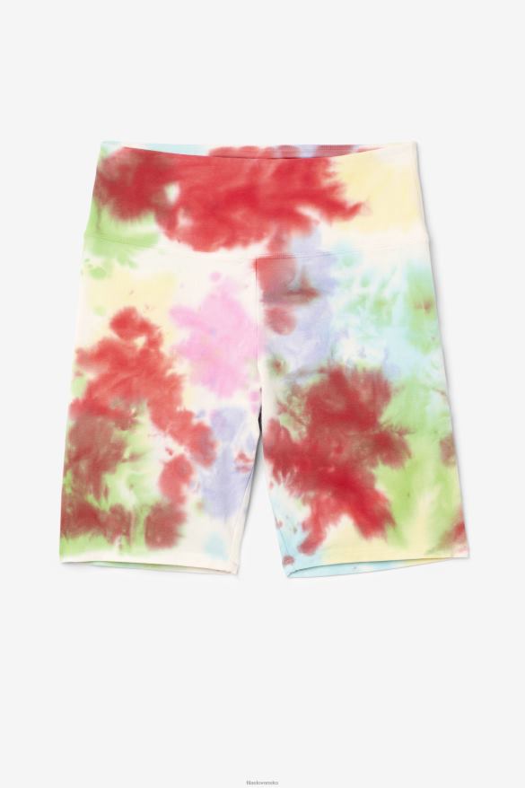 zelená/biela/brčál/červená FILA taima tie dye bike short green/white/periwinkle/red fila 68Z201679