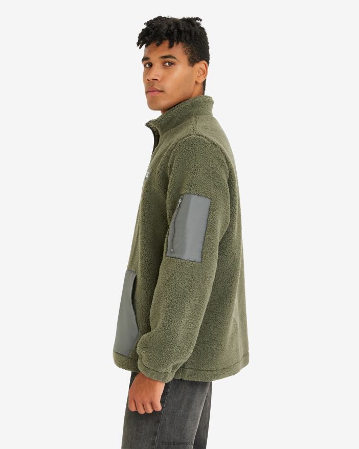 kaki FILA pánska cole teddy qtr zip khaki fila 68Z202627
