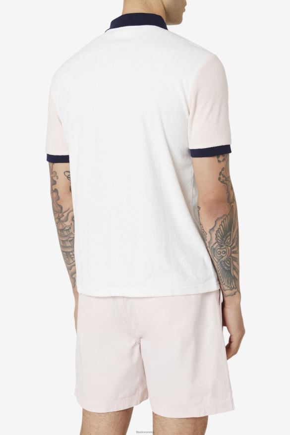 marshmallow/pink/navy FILA gramme polo fila marshmallow/pink/navy 68Z20374