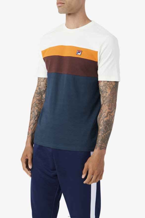 modrozelený/hnedý kameň/pomaranč FILA fila leary crew modrozelená/hnedý kameň/pomaranč 68Z20259