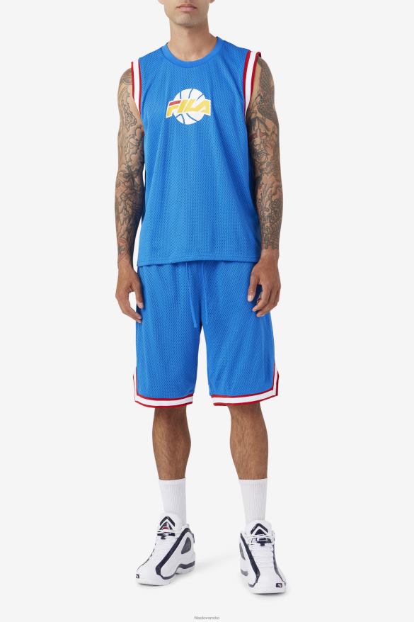 modrá/biela/červená/zlatá FILA ovi basketbal krátky modrá/biela/červená/zlatá fila 68Z20725