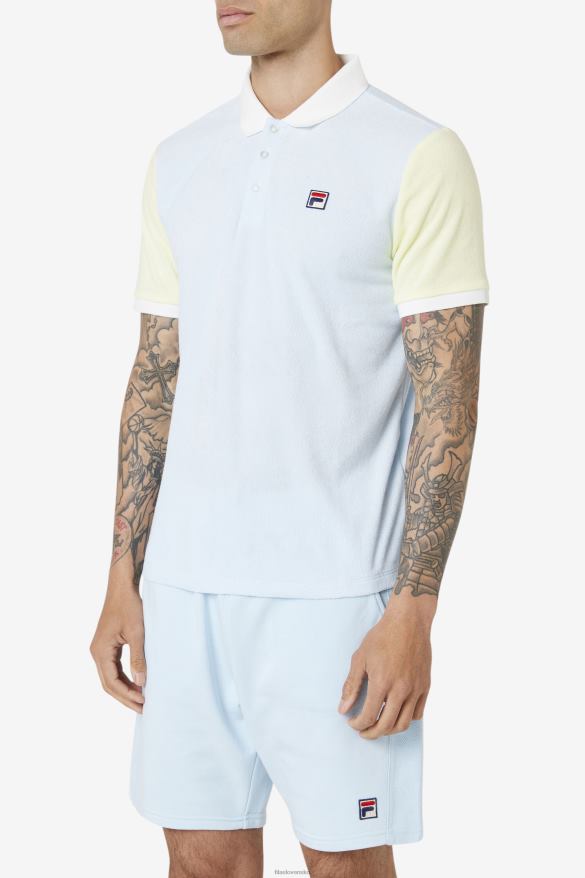 modrá/jemná žltá/marshmallow FILA fila gramme polo modrá/jemná žltá/marshmallow 68Z20373