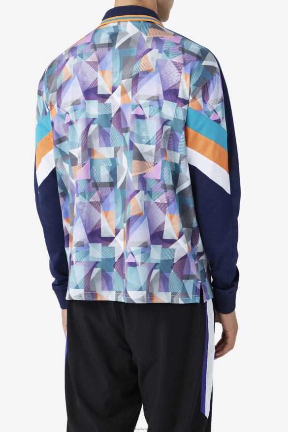 námornícka/modrá/mandarínková/biela FILA brankársky dres kay fila námornícka/modrá/mandarínková/biela 68Z20404