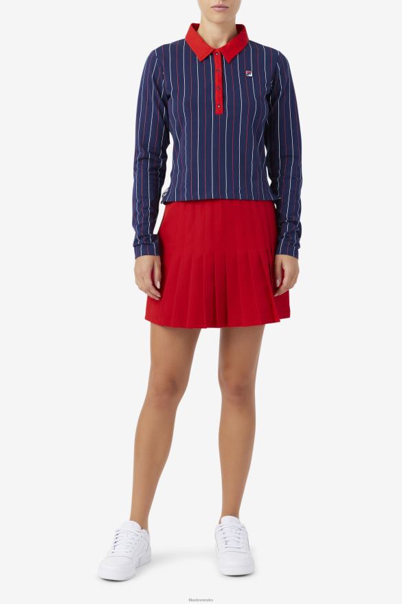 námornícka/červená/biela FILA Jada polo s dlhým rukávom námornícka/červená/biela fila 68Z201385