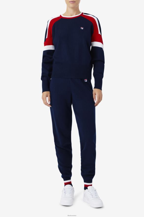 námornícka/červená/biela FILA frankie knit crew fila námornícka/červená/biela 68Z201490