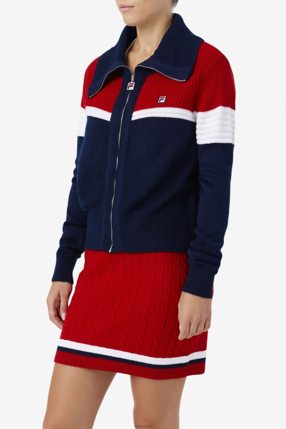 námornícka/červená/biela FILA námornícka/červená/biela fila jill cardigan 68Z201521