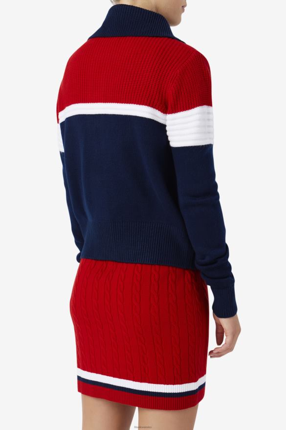 námornícka/červená/biela FILA námornícka/červená/biela fila jill cardigan 68Z201521