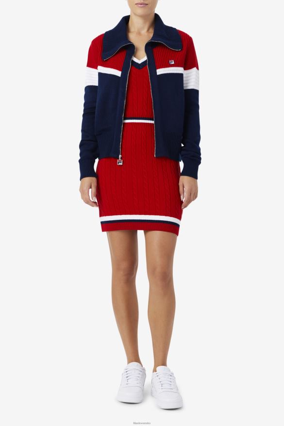 námornícka/červená/biela FILA námornícka/červená/biela fila jill cardigan 68Z201521