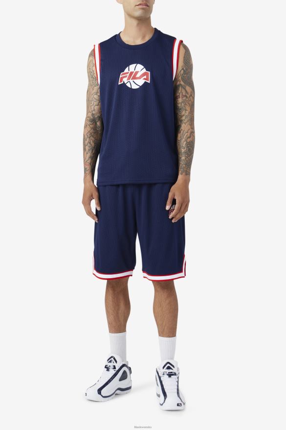 námornícka/červená/biela FILA námornícka/červená/biela fila ovi basketbalové krátke 68Z20723