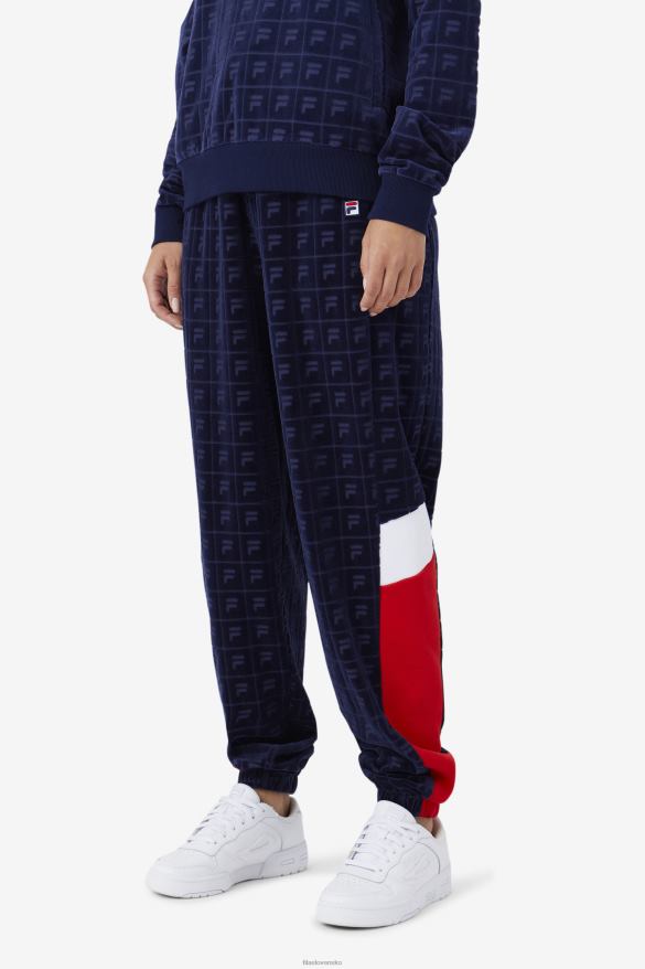 námornícka/červená/biela FILA námornícka/červená/biela helen velúr jogger fila 68Z201560
