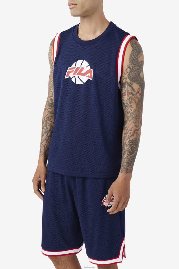 námornícka/červená/biela FILA ovi basketbalový dres fila námornícka/červená/biela 68Z20218