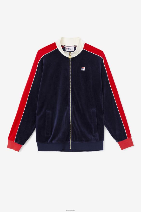peacoat/gardenia/red FILA peacoat/gardenia/červená fila cima velúrová bunda 68Z20825