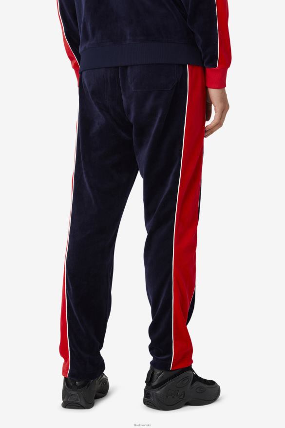 peacoat/gardenia/red FILA peacoat/gardenia/červené velúrové nohavice fila cima 68Z20603