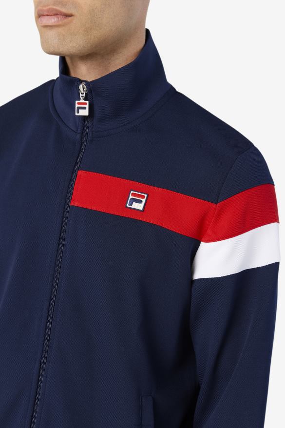peacoat/červená/biela FILA tepláková bunda fila malcolm peacoat/červená/biela 68Z20877