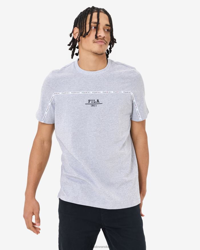 sivý marle FILA unisex mestské tričko grey marle fila 68Z202549