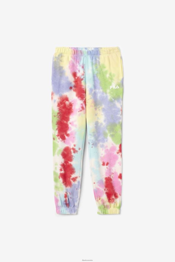 zelená/biela/brčál/červená FILA zelená/biela/brčál/červená fila raleigh kravata dye jogger 68Z201653