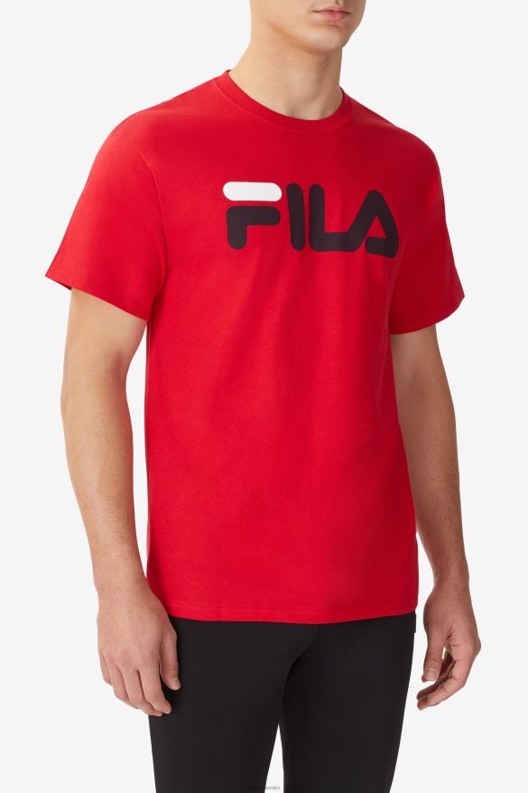 červená/čierna/biela FILA pánske tričko s logom fila červená/čierna/biela 68Z20271