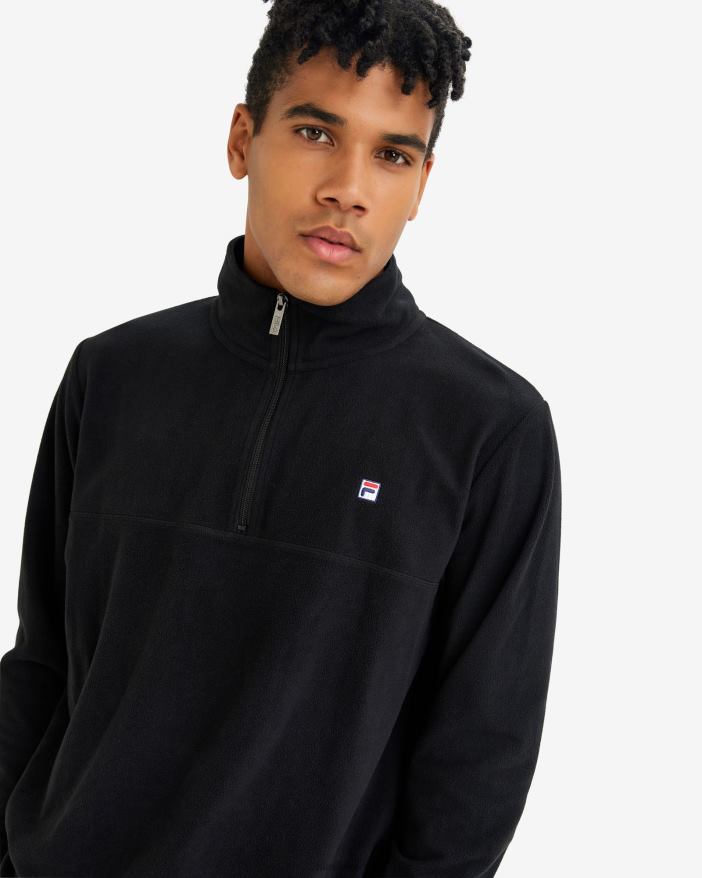 čierna FILA pánske david qtr zip fila black 68Z202600