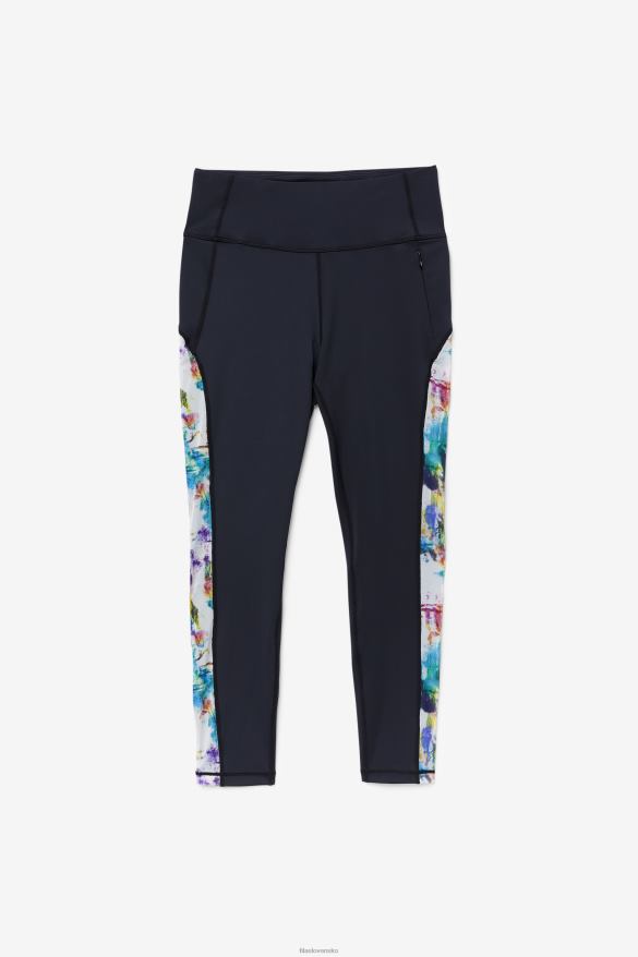 čierna/kravatová farba FILA black/tie dye fila forza kontrast 7/8 legíny 68Z201965