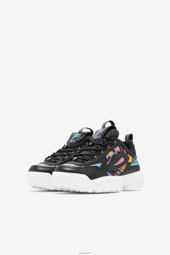 čierna/žuvačková/biela FILA čierna/žuvačková/biela fila small children\ disruptor 2 premium 68Z202199